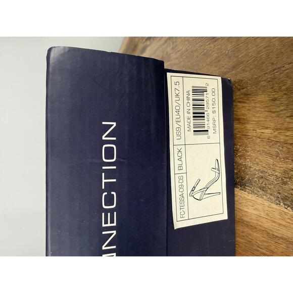 French Connection Tessa Black Strappy Heels Ankle Strap Sandals US 9 / EU 40 NWB - Picture 10 of 11